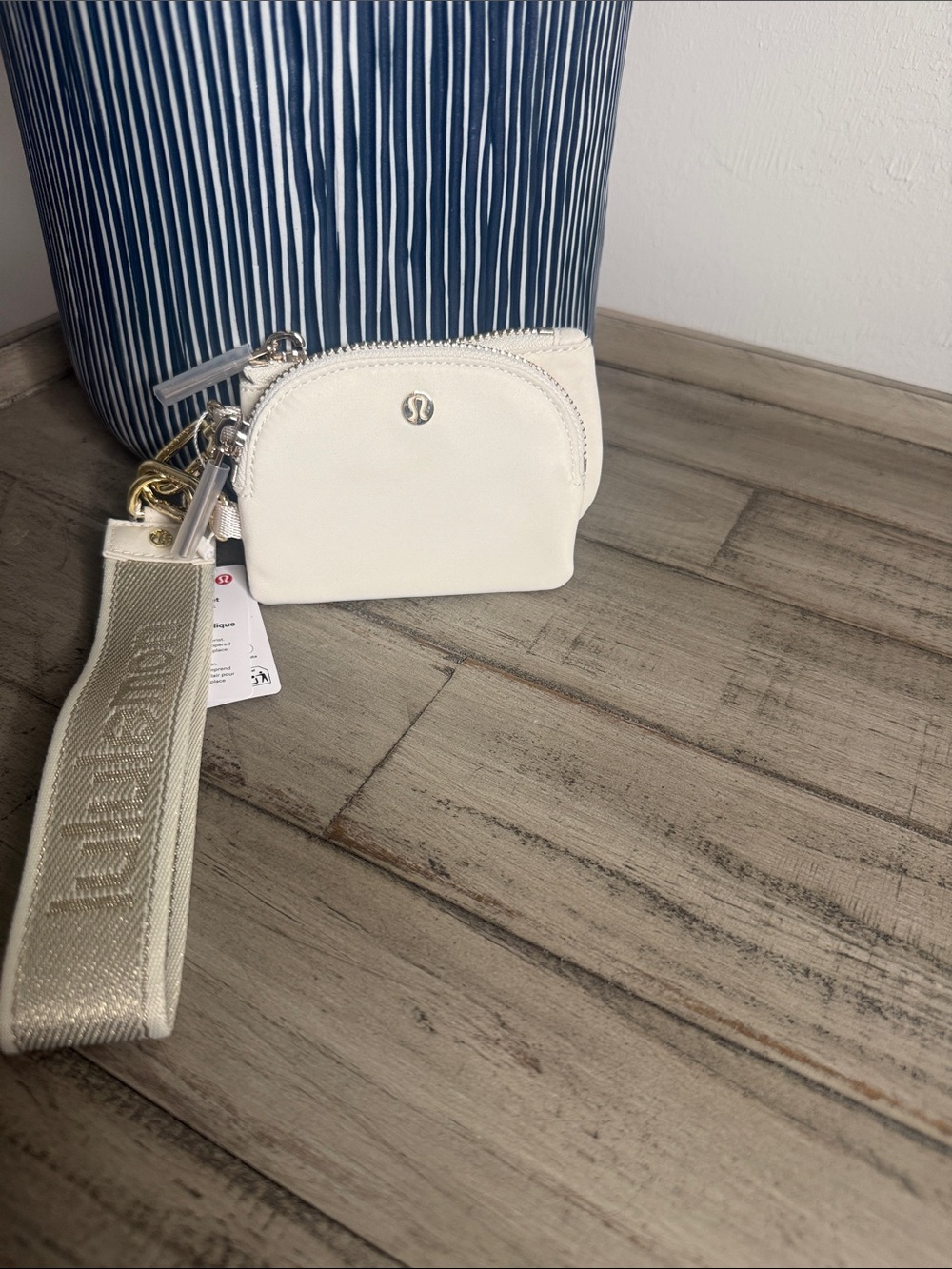 Lululemon Dual Pouch Wristlet *Metallic Wordmark